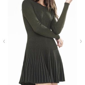 Express XS sweater skater dress. Black and Blue
